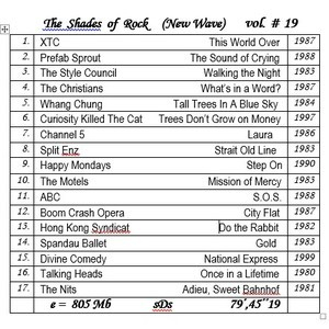 The Shades Of Rock (New Wave) Vol. # 19. Compilation By Sk
