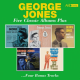 George Jones - Five Classic Albums Plus (Grand Ole Opry's New Star / George Jones Sings / Sings White Lightning and Other Favorites / Salutes Hank Williams / Sings Bob Wills) (Digitally Remastered) '2022