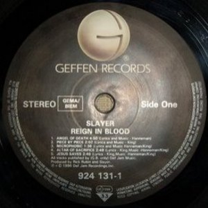 Reign in Blood (Vinyl Rip, First Geffen Press)